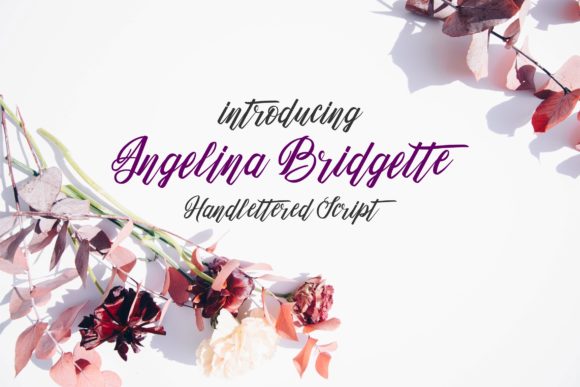 Angelina Bridgette: A Playful Script Font for Handmade Brands