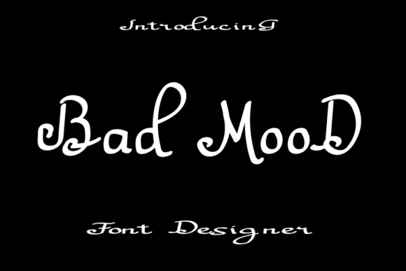 Bad Mood Font: A Refined Script for Editorial Elegance