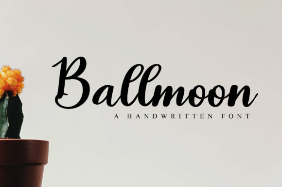 Ballmoon: A Refined Script Font for Modern Editorial Design