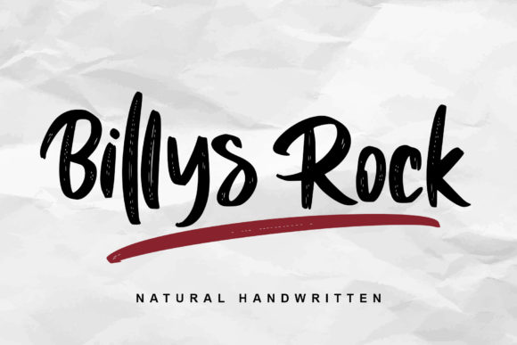 Billys Rock: An Elegant Script Font for Editorial Design