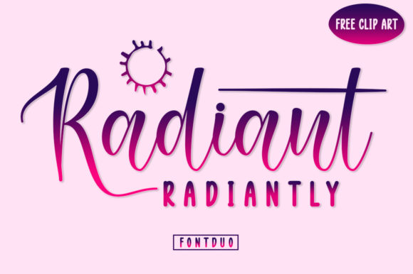 Bring Radiant Radiantly Font to Your Handmade Products