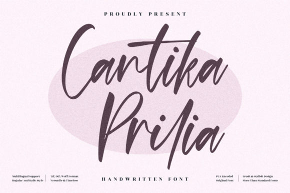 Cantika Prilia: A Whimsical Script Font for Web Design