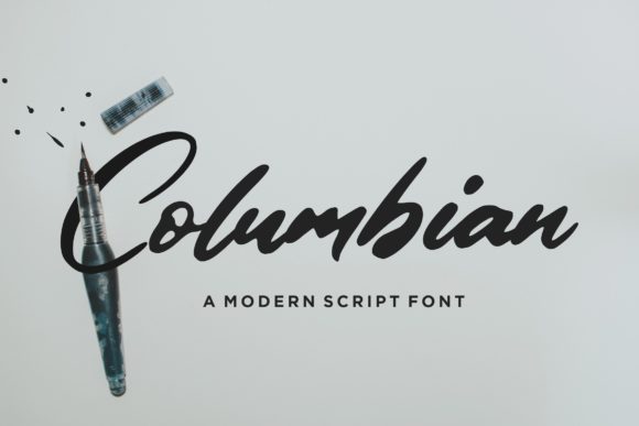 Columbian Font Review: Elegant Script for Brand Identity