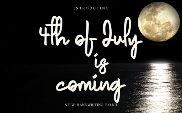 Elevate Editorial Design with the 4th of July is Coming Font
