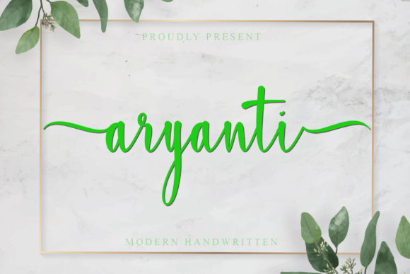 Elevate Editorial Design with the Aryanti Script Typeface