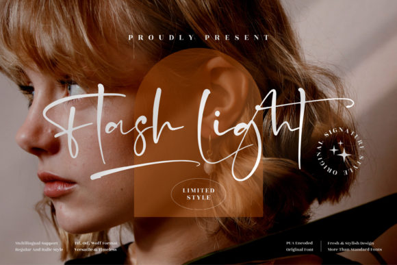 Flash Light Font: A Chic Script for Elegant Branding