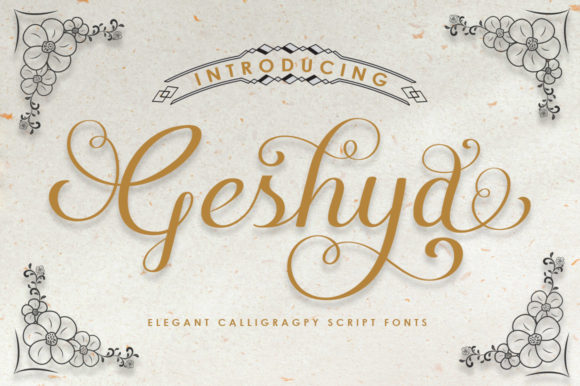 Geshya: A Stylish Script Font for Branding