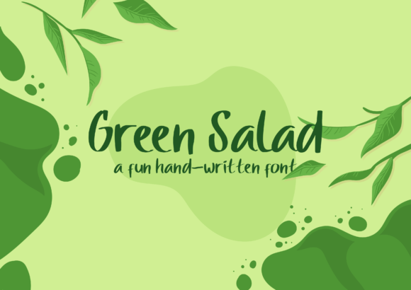 Green Salad Font: Elevating Web Design with Elegant Script