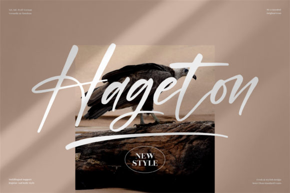Hageton: The Elegant Script Font for Handmade Brands