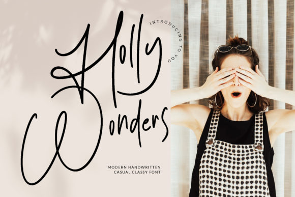 Holly Wonders: A Refined Script Font for Editorial Design