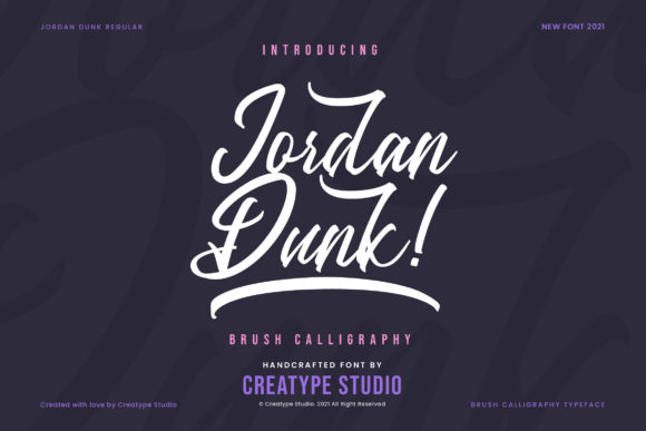 Jordan Dunk: A Bold Script for Modern Brand Identity