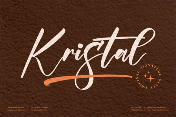 Kristal Font: A Script Typeface for Elegant Branding