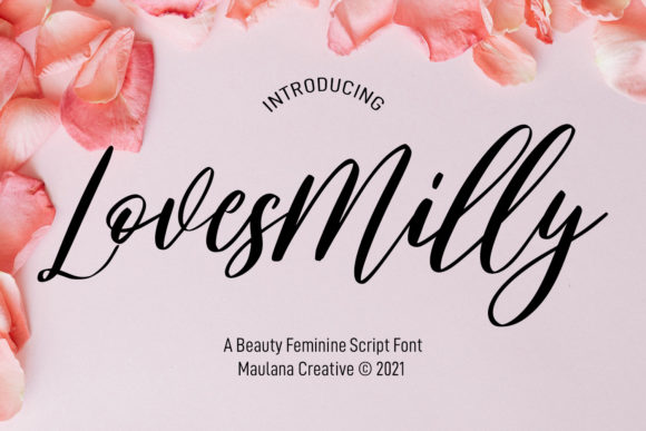 Lovesmilly Feminine: The Script Font for Scroll-Stopping Brands