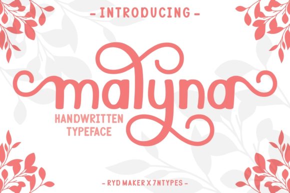 Malyna: A Refined Script Typeface for Editorial Design