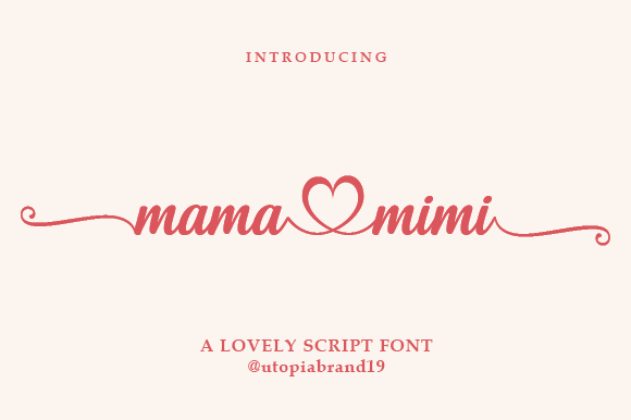 Mama Mimi: A Playful Script Font for Branding