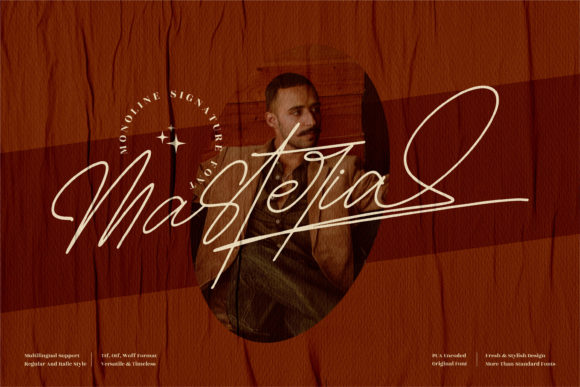 Masteria: A Delicate Script Font for Editorial Design