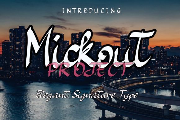 Mickout Project: A Delicate Script Font for Editorial Design