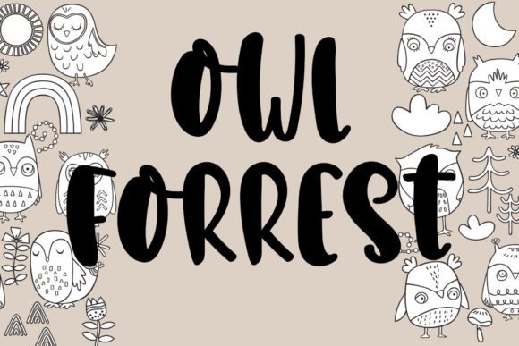 Owl Forest Font: A Magical Script for Brand Identity