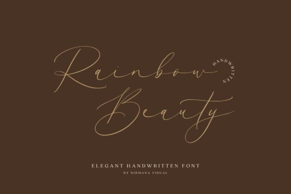 Rainbow Beauty Font for Elegant Branding
