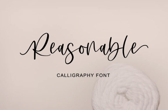 Reasonable: A Refined Script Font for Editorial Design