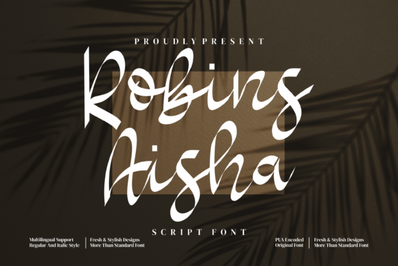 Robins Aisha: The Script Font That Elevates Campaign Design