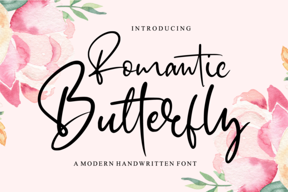 Romantic Butterfly: A Charming Script Font for Handmade Brands