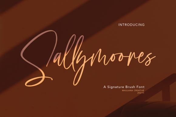 Sallymoores: A Balanced Script Font for Editorial Design