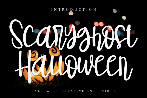 Scaryghost Halloween: A Chic Script Font for Branding
