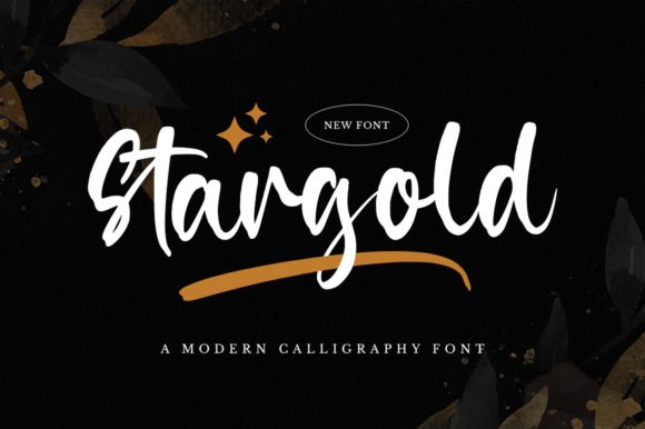 Stargold: A Brushed Script Font for Elegant Branding