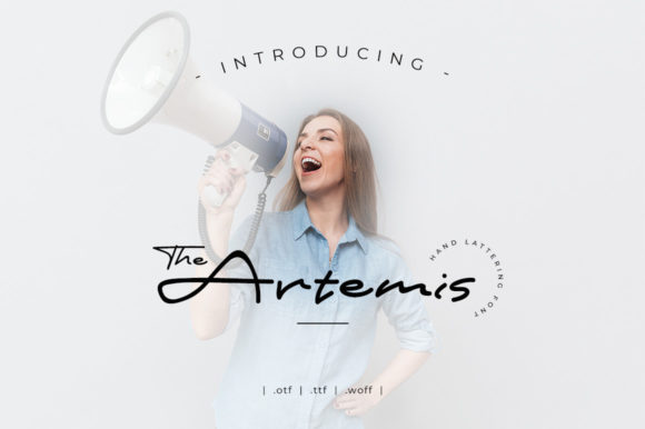 The Artemis: A Refined Script Typeface for Editorial Elegance