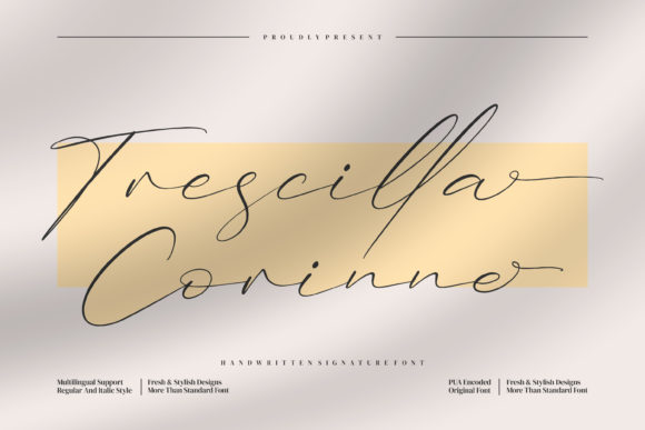 Trescilla Corinne: A Whimsical Script Font for Campaigns