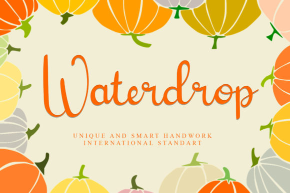Waterdrop: A Playful Script Font for Social Campaigns