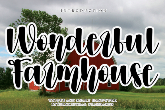 Wonderful Farmhouse: A Playful Script Font for Web Design
